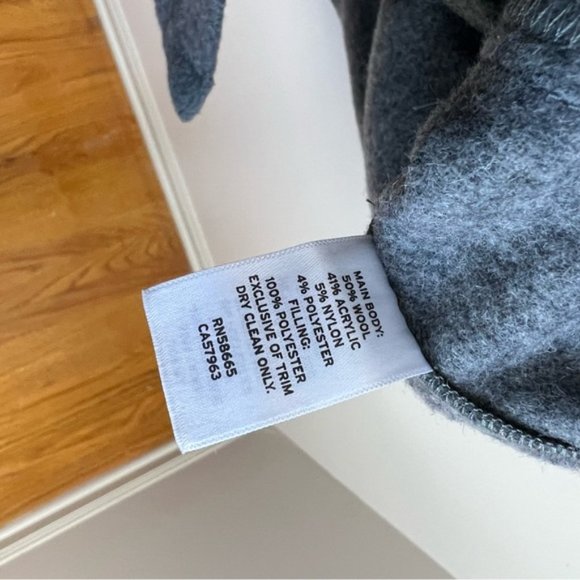 Wallin & Bros. Gray Wool Shirt Jacket Heavy Button Front Shirt - Picture 6 of 7